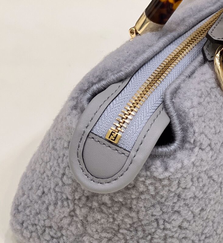 Replica Fendi By The Way Boston Blue Wool 8 Replica Fendi By The Way Boston Blue Wool - elite superclone designer purse