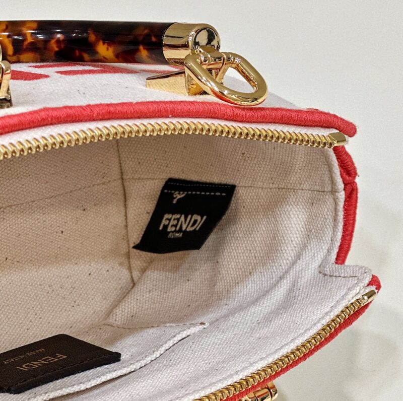 Replica Fendi By The Way Boston Red White 8 Replica Fendi By The Way Boston Red White - ultra-realistic fake designer tote