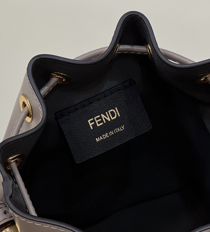Replica Fendi Tresor Mini Bucket Grey 8 Replica Fendi Tresor Mini Bucket Grey - high-accuracy replica luxury purse