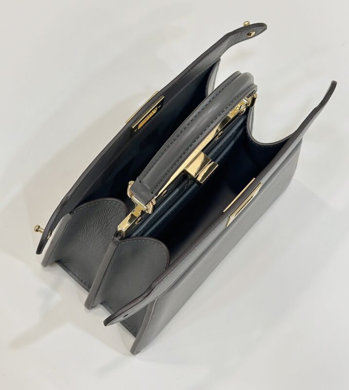 Replica Fendi Peekaboo Mini Grey 8 Replica Fendi Peekaboo Mini Grey - near-authentic luxury replica handbag
