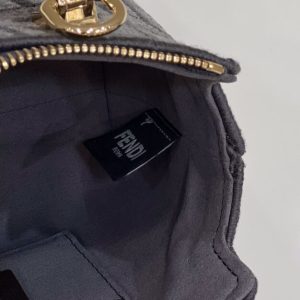 Replica Fendi By The Way Boston Brown Cotton - authentic-look luxury purse replica