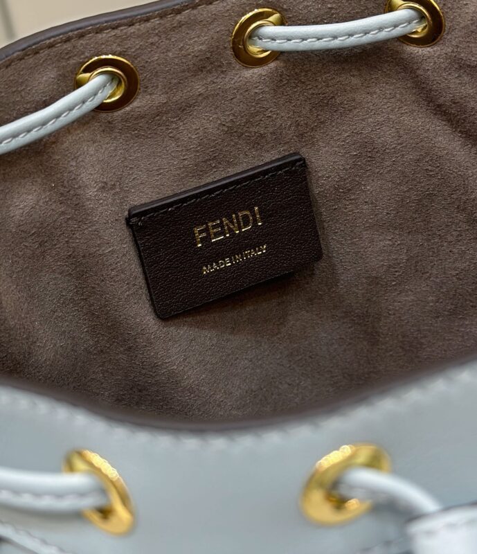 Replica Fendi Tresor Mini Bucket Blue 8 Replica Fendi Tresor Mini Bucket Blue - ultra-realistic fake designer tote