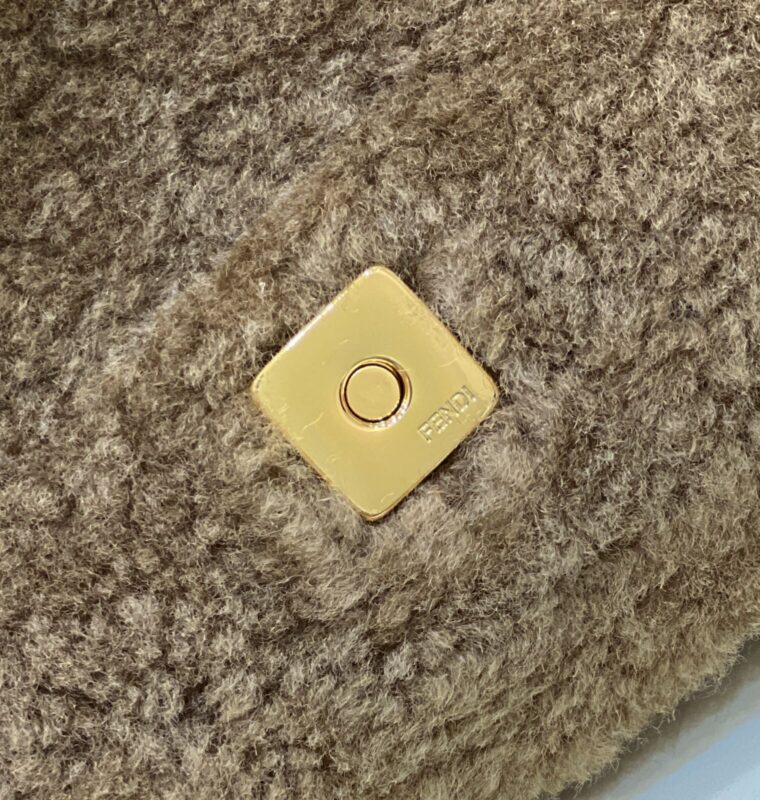 Replica Fendi Baguette Brown Wool 8 Replica Fendi Baguette Brown Wool - top-tier luxury replica shoulder bag