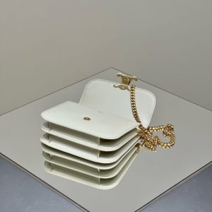 Replica Celine Teen Triomphe Bag White 8 Replica Celine Teen Triomphe Bag White - authentic-look luxury purse replica