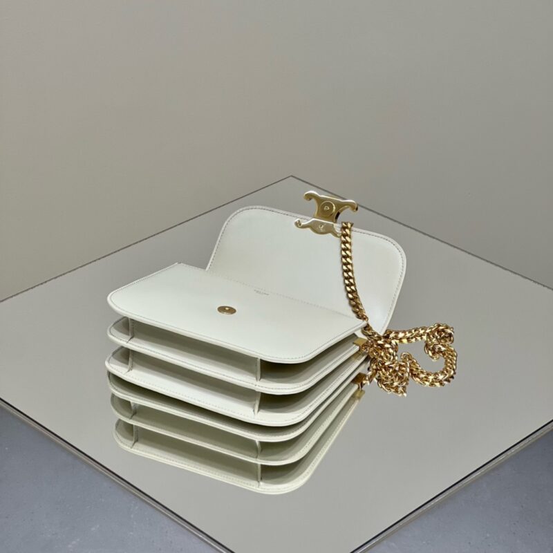 Replica Celine Teen Triomphe Bag White 8 Replica Celine Teen Triomphe Bag White - authentic-look luxury purse replica