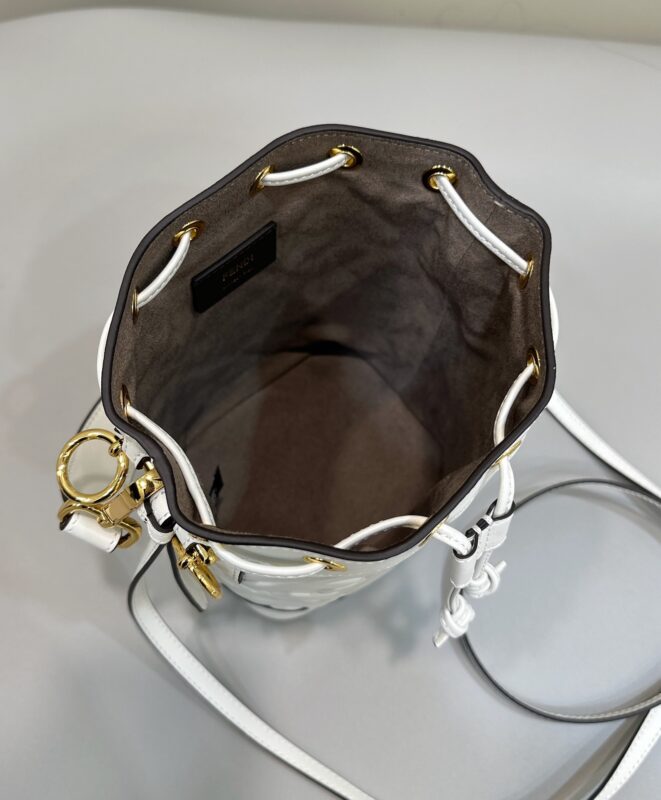 Replica Fendi Tresor Mini Bucket White 7 Replica Fendi Tresor Mini Bucket White - best-selling designer handbag dupe