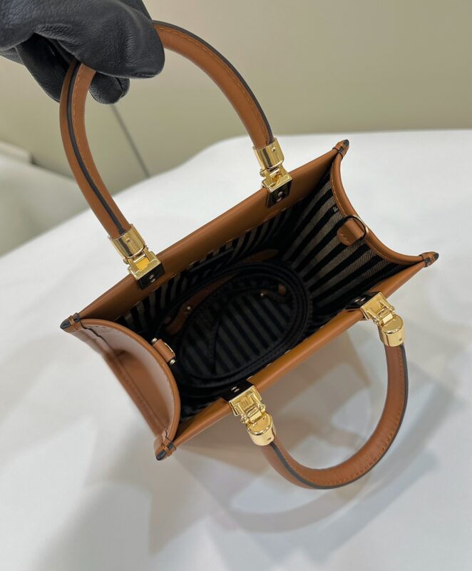 Replica Fendi Mini Tote Brown 9 Replica Fendi Mini Tote Brown - elite superclone designer purse