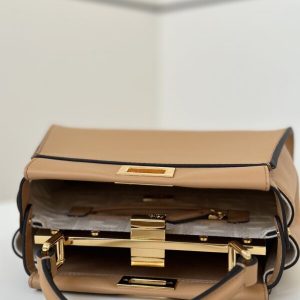Replica Fendi Peekaboo Large Light Brown 9 Replica Fendi Peekaboo Large Light Brown - high-end fake designer purse