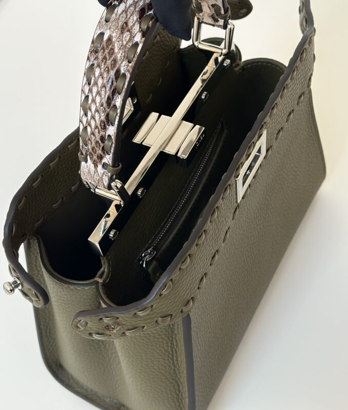 Replica Fendi Peekaboo Small Dark Grey 9 Replica Fendi Peekaboo Small Dark Grey - authentic-look luxury purse replica