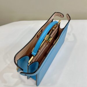 Replica Fendi Peekaboo Large Blue 9 Replica Fendi Peekaboo Large Blue - ultra-realistic fake designer tote