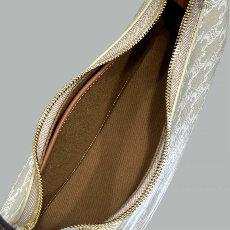 Replica Celine Triomphe Moon Bag White 9 Replica Celine Triomphe Moon Bag White - premium 1:1 fake handbag model