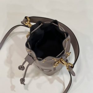Replica Fendi Tresor Mini Bucket Grey 9 Replica Fendi Tresor Mini Bucket Grey - premium-grade designer purse dupe