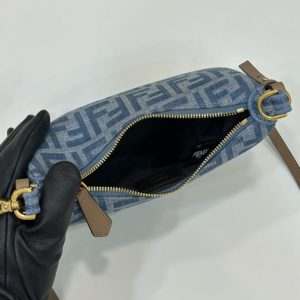 Replica Fendi Fendigraphy Small Denim Blue 9 Replica Fendi Fendigraphy Small Denim Blue - 1:1 designer replica handbag