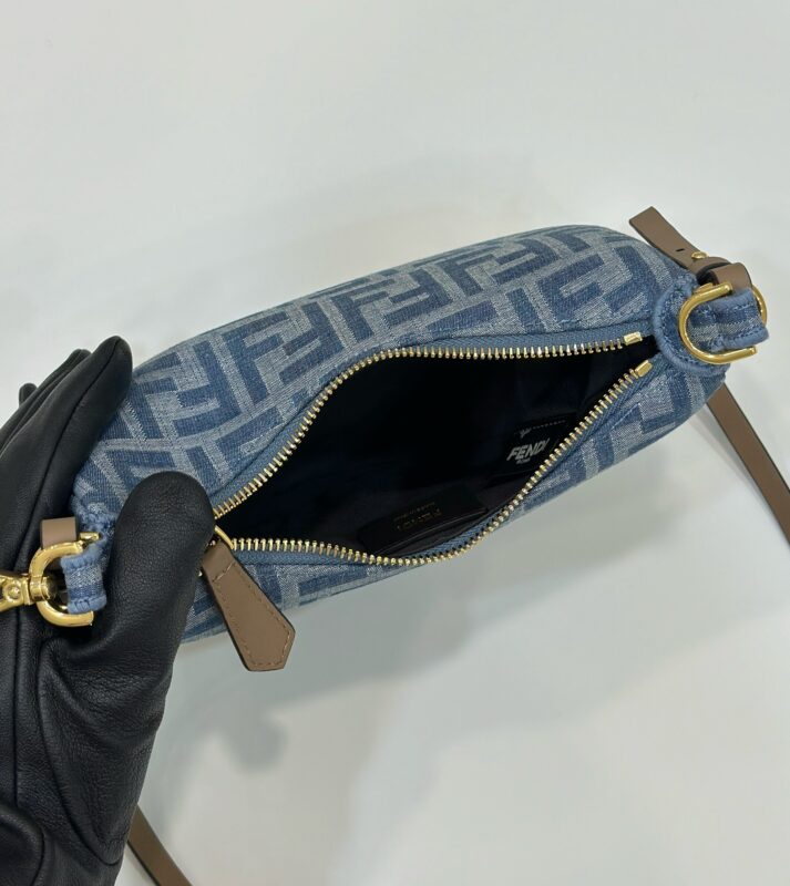 Replica Fendi Fendigraphy Small Denim Blue 9 Replica Fendi Fendigraphy Small Denim Blue - 1:1 designer replica handbag