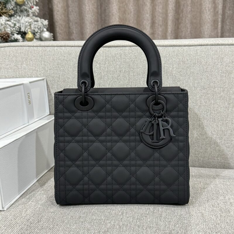 Replica Lady Dior Medium Ultramatte Black 6 Replica Lady Dior Medium Ultramatte Black - premium-grade designer purse dupe