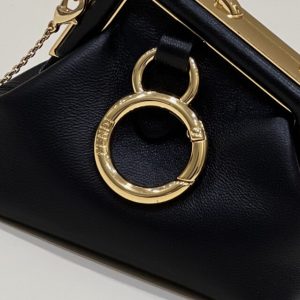 Replica Fendi First Mini Black 9 Replica Fendi First Mini Black - high-end fake designer purse