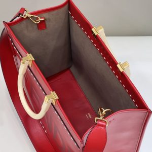 Replica Fendi Peekaboo Tote Red 9 Replica Fendi Peekaboo Tote Red - best quality luxury bag dupe