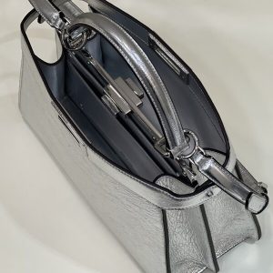 Replica Fendi Peekaboo Large Silver 9 Replica Fendi Peekaboo Large Silver - high-accuracy replica luxury purse