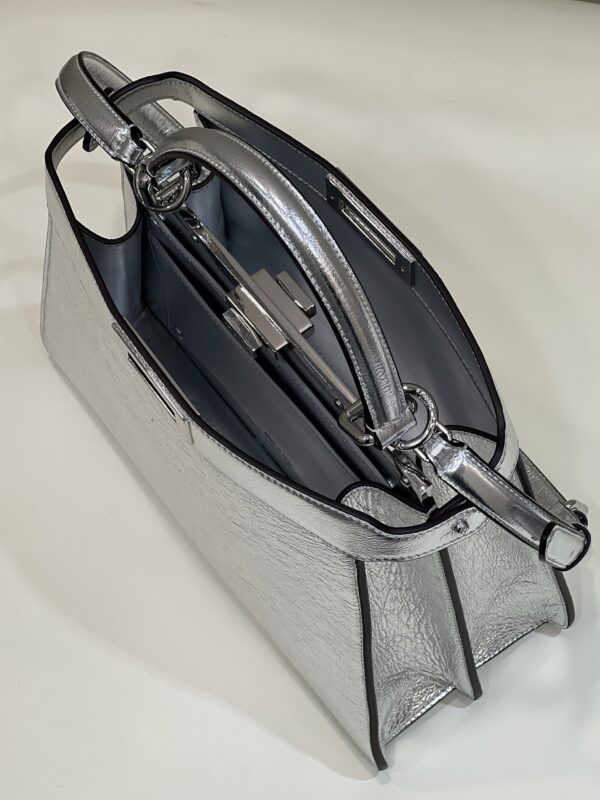 Replica Fendi Peekaboo Large Silver 9 Replica Fendi Peekaboo Large Silver - high-accuracy replica luxury purse