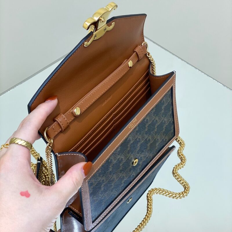Replica Celine Triomphe Chain WOC - ultra-realistic fake designer tote