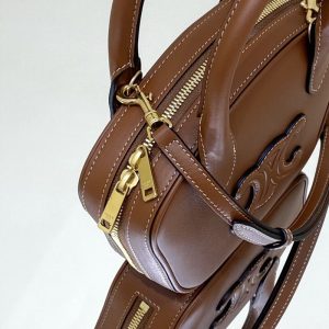 Replica Celine Bowling Bag Brown 9 Replica Celine Bowling Bag Brown - best quality luxury bag dupe