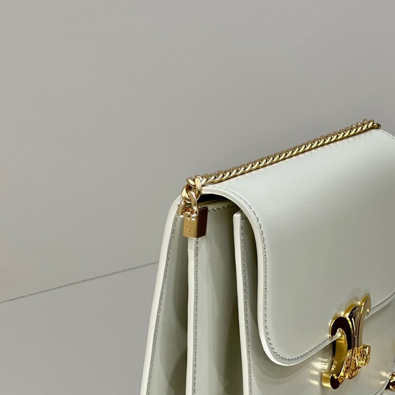 Replica Celine Teen Triomphe Bag White 9 Replica Celine Teen Triomphe Bag White - near-authentic luxury replica handbag