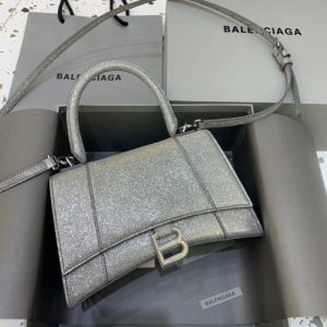 Replica Balenciaga Hourglass Silver 1 Replica Balenciaga Hourglass Silver - authentic-look luxury purse replica