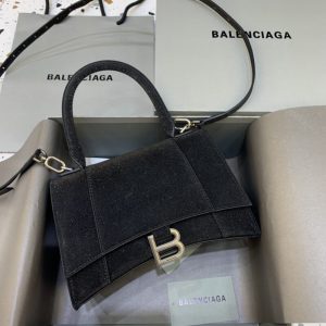 Replica Balenciaga Hourglass Shine Black 1 Replica Balenciaga Hourglass Shine Black - ultra-realistic fake designer tote