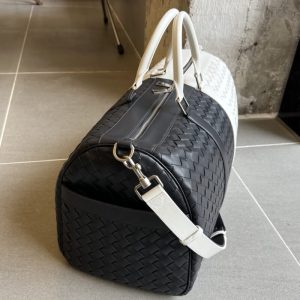 Replica Bottega Veneta Travel Bag Black White 2 Replica Bottega Veneta Travel Bag Black White - premium-grade designer purse dupe