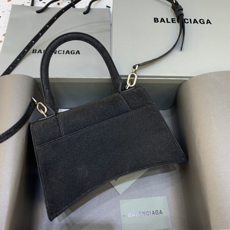 Replica Balenciaga Hourglass Shine Black 2 Replica Balenciaga Hourglass Shine Black - authentic-look luxury purse replica