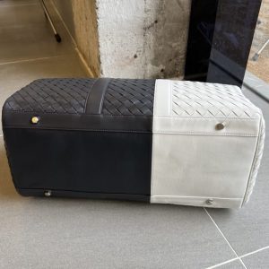 Replica Bottega Veneta Travel Bag Black White 4 Replica Bottega Veneta Travel Bag Black White - realistic designer-inspired fake bag