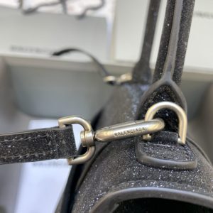 Replica Balenciaga Hourglass Shine Black 6 Replica Balenciaga Hourglass Shine Black - high-end fake designer purse
