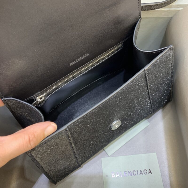 Replica Balenciaga Hourglass Shine Black 7 Replica Balenciaga Hourglass Shine Black - high-accuracy replica luxury purse
