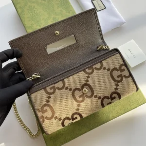 Replica GUCCI OPHIDIA GG CHAIN WALLET 12 Replica GUCCI OPHIDIA GG CHAIN WALLET - 1:1 designer replica handbag