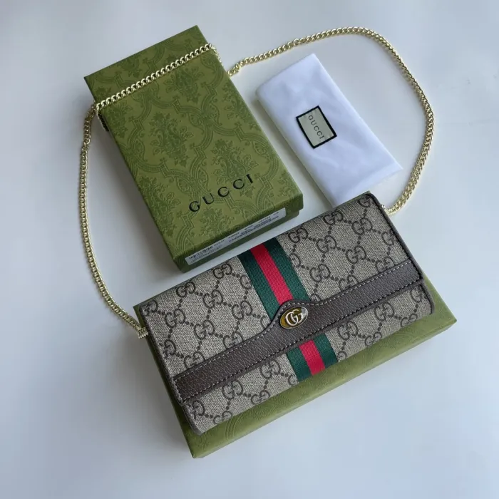 Replica GUCCI OPHIDIA GG CHAIN WALLET 28 Replica GUCCI OPHIDIA GG CHAIN WALLET - top-tier luxury replica shoulder bag
