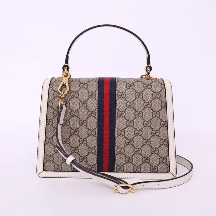 Replica GUCCI OPHIDIA SMALL TOP HANDLE BAG WITH WEB 18 Replica GUCCI OPHIDIA SMALL TOP HANDLE BAG WITH WEB - ultra-realistic fake designer tote