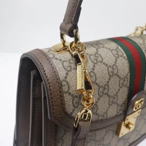 Replica GUCCI OPHIDIA SMALL TOP HANDLE BAG WITH WEB 21 Replica GUCCI OPHIDIA SMALL TOP HANDLE BAG WITH WEB - realistic designer-inspired fake bag