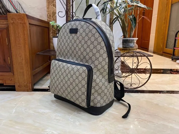 Replica GUCCI MEDIUM GG BACKPACK WITH TAG 15 Replica GUCCI MEDIUM GG BACKPACK WITH TAG - 1:1 designer replica handbag
