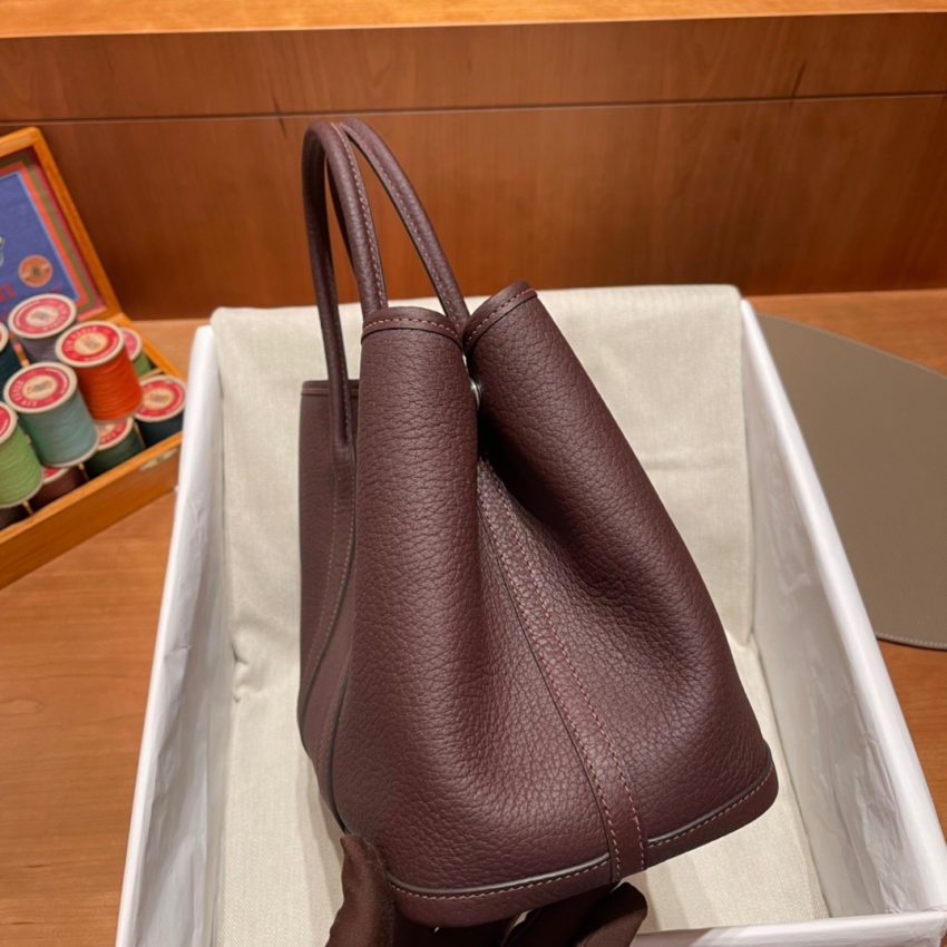 Replica Hermes Garden Party 30cm Saddle Red 2 Replica Hermes Garden Party 30cm Saddle Red - premium 1:1 fake handbag model