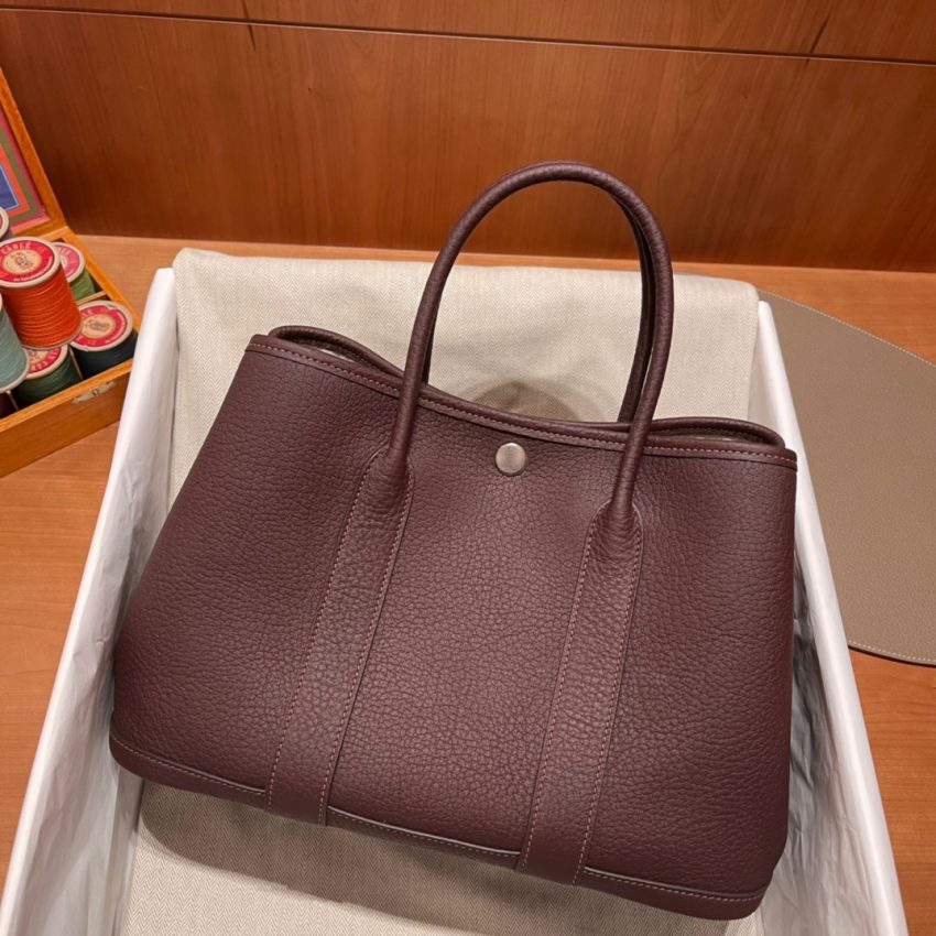 Replica Hermes Garden Party 30cm Saddle Red 6 Replica Hermes Garden Party 30cm Saddle Red - top-tier luxury replica shoulder bag