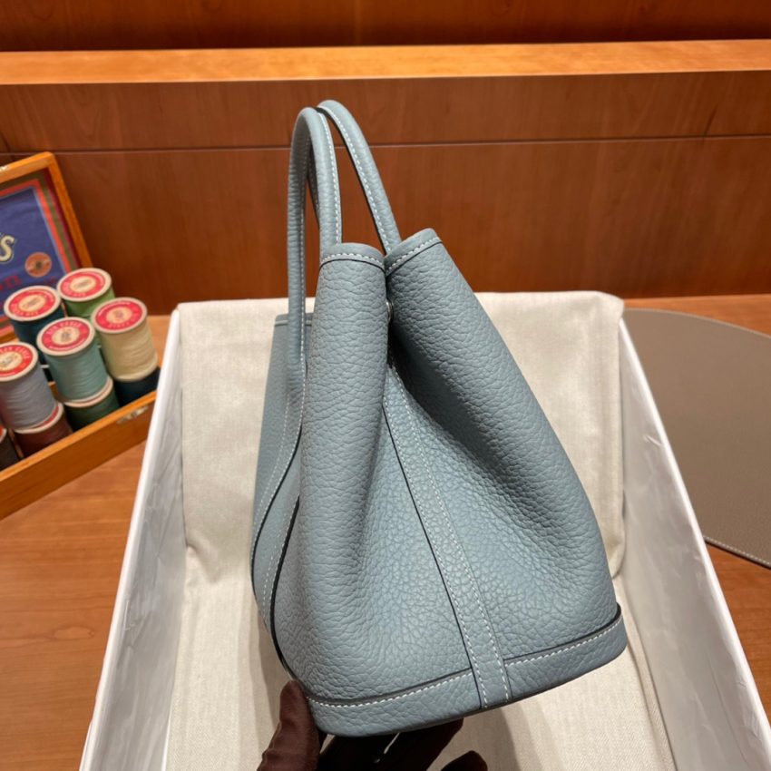 Replica Hermes Garden Party 30cm Azure Ciel 5 Replica Hermes Garden Party 30cm Azure Ciel - authentic-look luxury purse replica