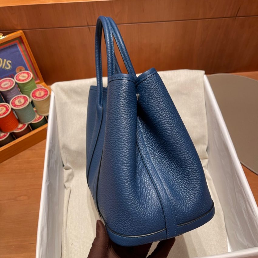 Replica Hermes Garden Party 30cm Ocean Blue 4 Replica Hermes Garden Party 30cm Ocean Blue - high-end fake designer purse