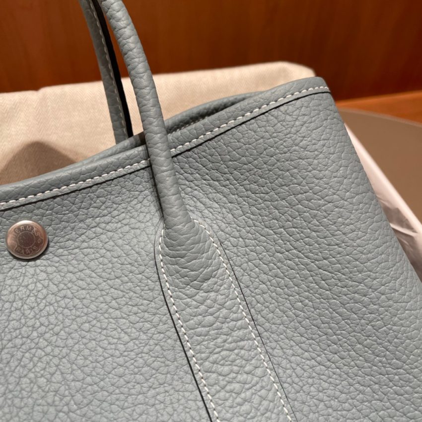 Replica Hermes Garden Party 30cm Azure Ciel 6 Replica Hermes Garden Party 30cm Azure Ciel - elite superclone designer purse
