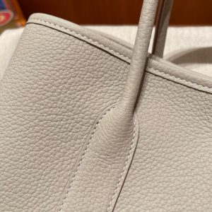 Replica Hermes Garden Party 30cm Clacier White 2 Replica Hermes Garden Party 30cm Clacier White - ultra-realistic fake designer tote