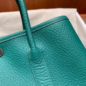 Replica Hermes Garden Party 30cm Very Jade 2 Replica Hermes Garden Party 30cm Very Jade - authentic-look luxury purse replica