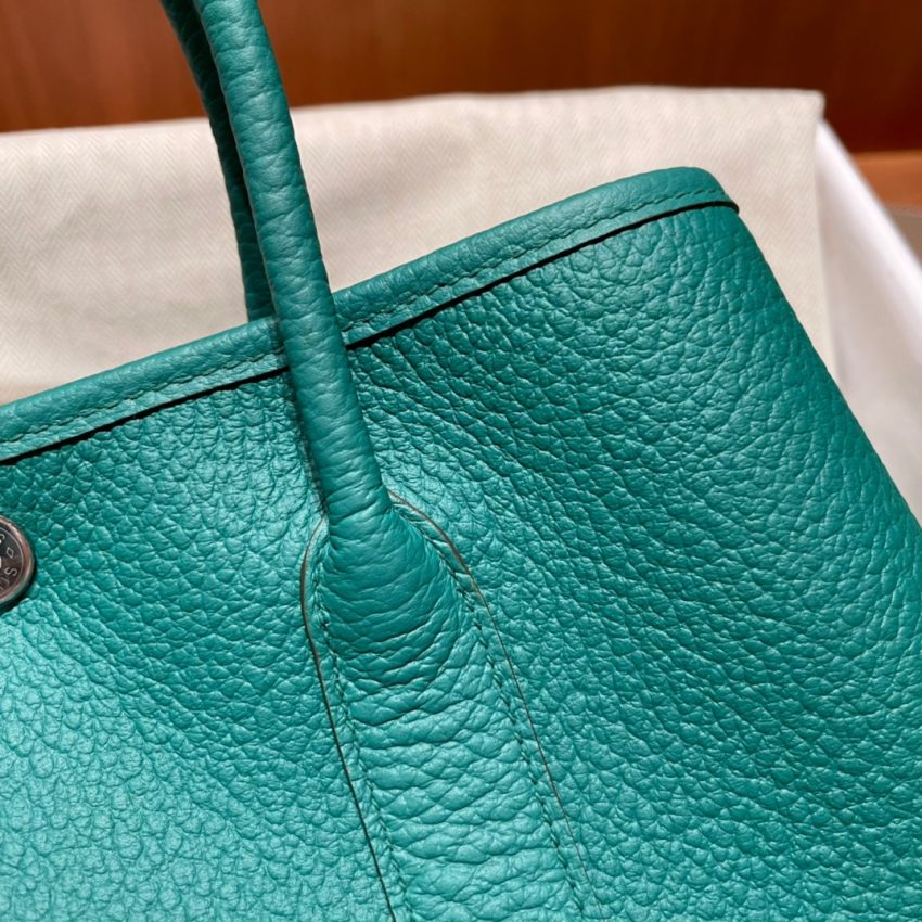 Replica Hermes Garden Party 30cm Very Jade 2 Replica Hermes Garden Party 30cm Very Jade - authentic-look luxury purse replica