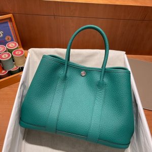 Replica Hermes Garden Party 30cm Very Jade 4 Replica Hermes Garden Party 30cm Very Jade - high-accuracy replica luxury purse