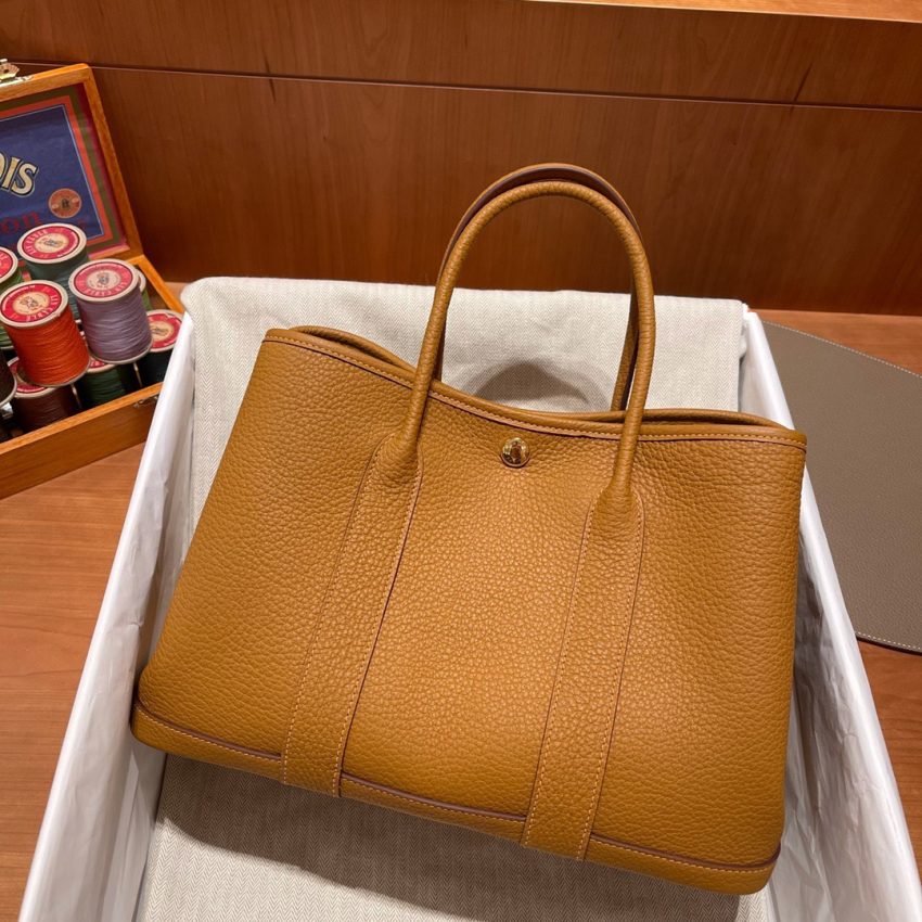 Replica Hermes Garden Party 30cm Sesame - high-end fake designer purse