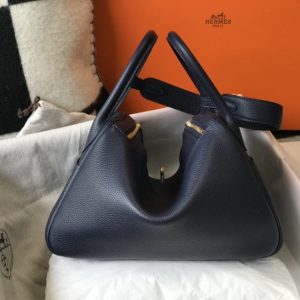 Replica Hermes Lindy Sapphire Blue 4 Replica Hermes Lindy Sapphire Blue - premium 1:1 fake handbag model