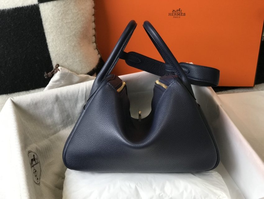 Replica Hermes Lindy Sapphire Blue 4 Replica Hermes Lindy Sapphire Blue - premium 1:1 fake handbag model